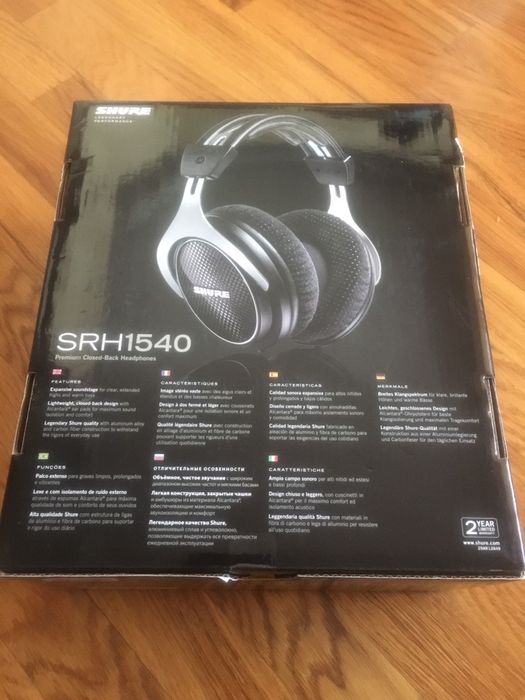 Премиум наушники SHURE SRH1540. Новые!