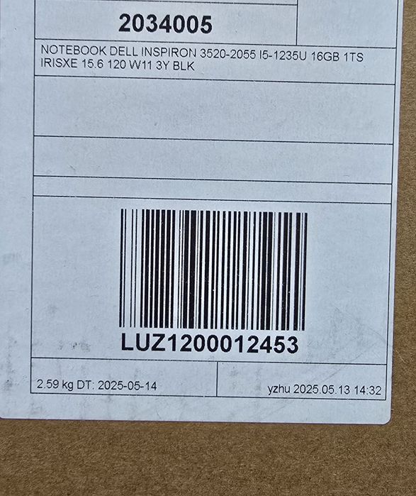 Notebook DELL INSPIRON 3520- 2055