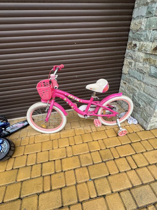Велосипед розовый для девочки  16