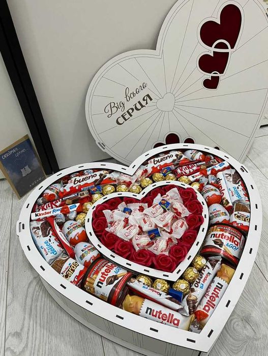 Солодкий бокс, Солодкий подарунок, Кіндер бокс, Подарок девушке, маме