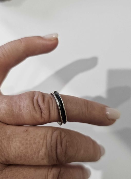 Anel aliança em aço - conjunto 3