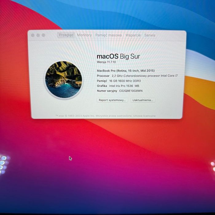 MacBook Pro ( Retina , 15 -inch , Mid 2015 )