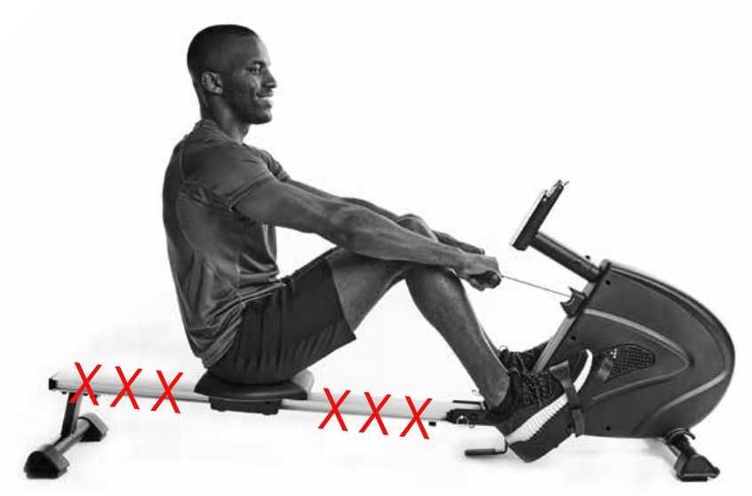 Wioślarz BEZ szyny magnetyczny ergonometr do wiosłowania MOCNY DEMO