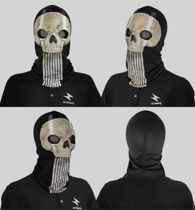 Маска череп тактическая балаклава баф призрак Ghost Call of Duty