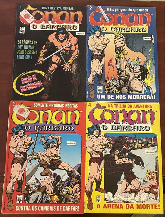 Conan, O Bárbaro - Diversas revistas - formatinho a cores
