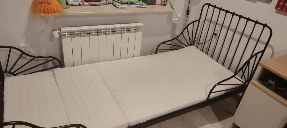 Łóżko Ikea Minnen czarne