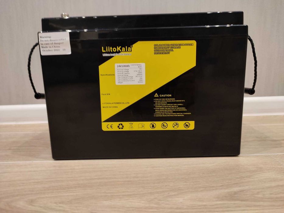 Аккумулятор Liitokala LiFePO4 24 вольта 100Ач