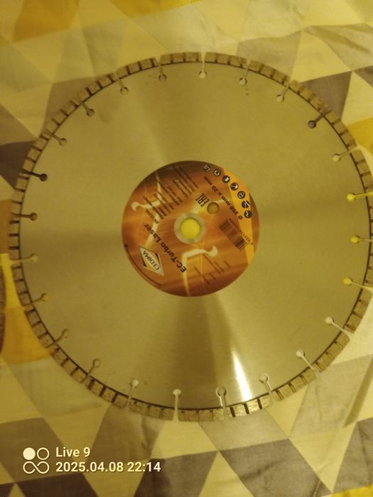 Tarcza do cięcia kostki brukowej i do betonu