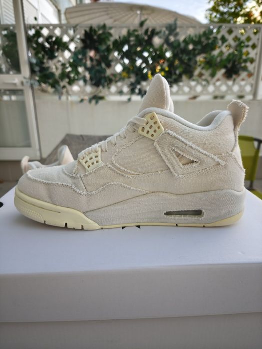 Air Jordan 4 Retro Blank Canvas Women’s EU 39 / US 8W – DQ4909-100 – Excellent Condition