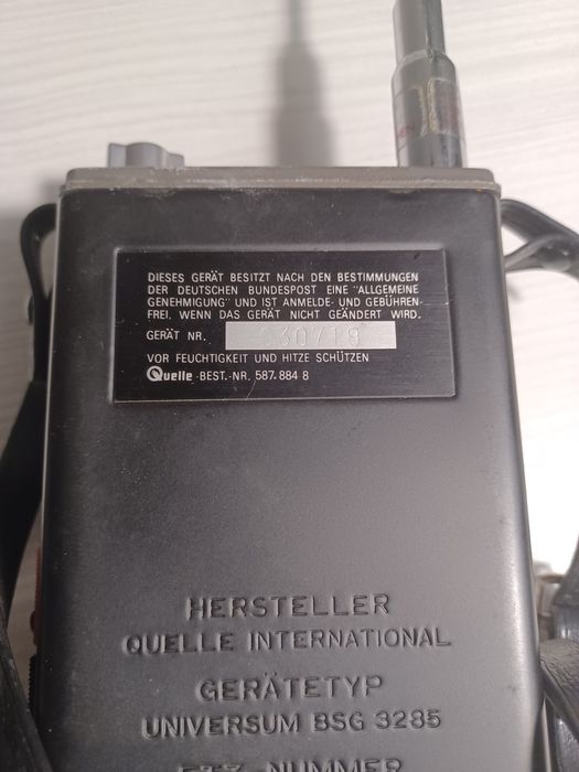 Krótkofalówki Walkie Talkie Uniwersum BSG 3285  1979 r.