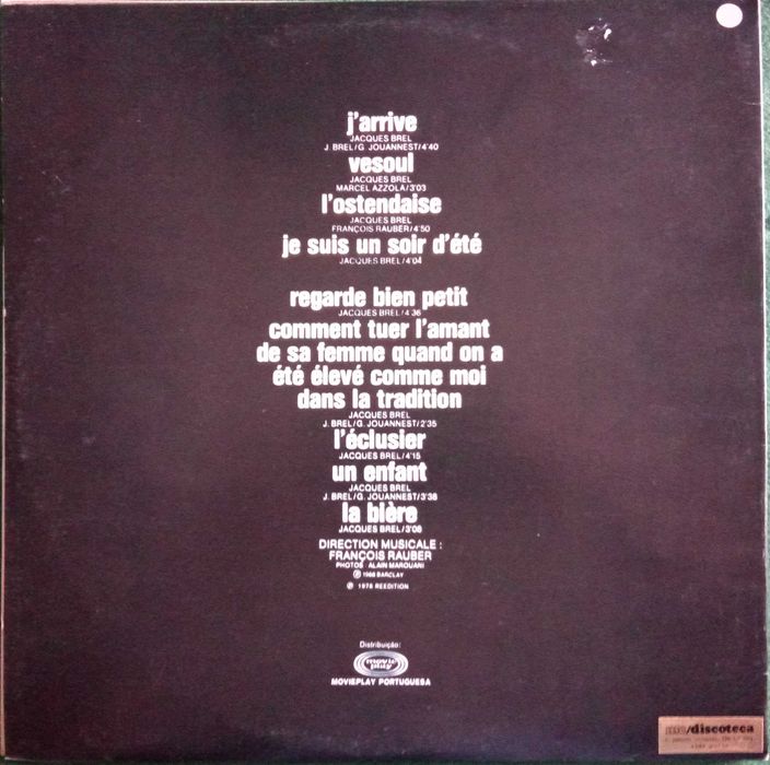 Jacques Brel	- - - - -	Vesoul 4	- - - - -	LP