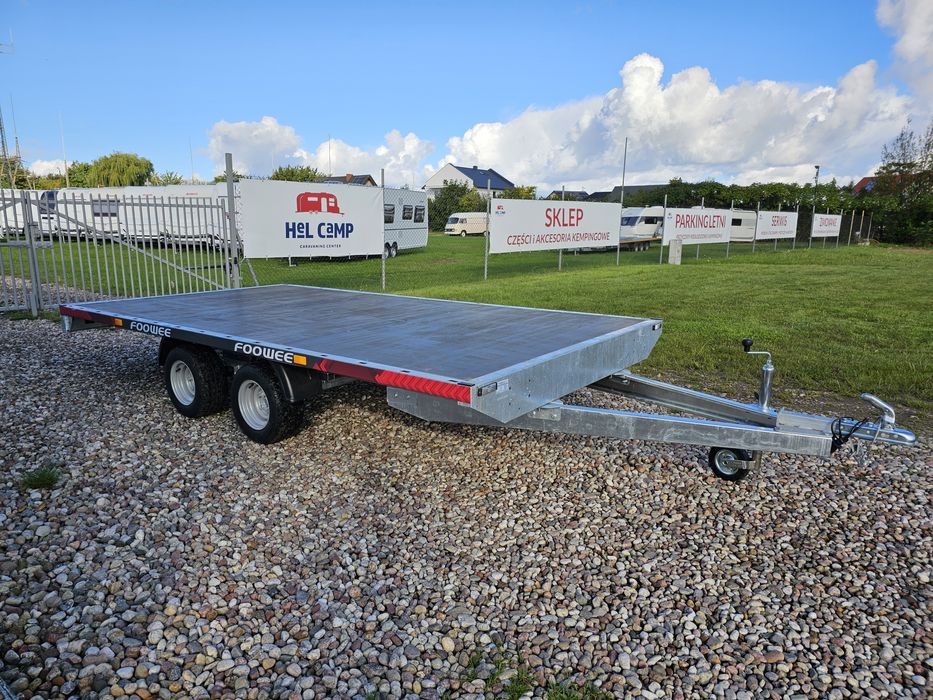 Przyczepa platforma, towarowa, laweta 4x2 DMC 750 kg NOWA