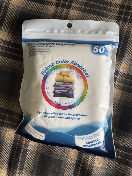 Chusteczki zapobieganiu farbowaniu ubran
