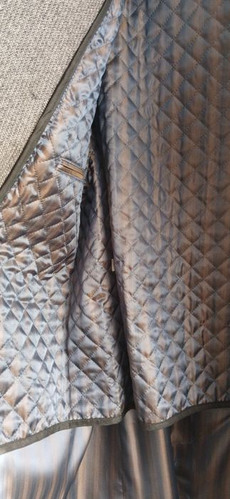 Płaszcz dastan szary w igiełkę igiełka rozmiar l stan bdb bardzo dobry