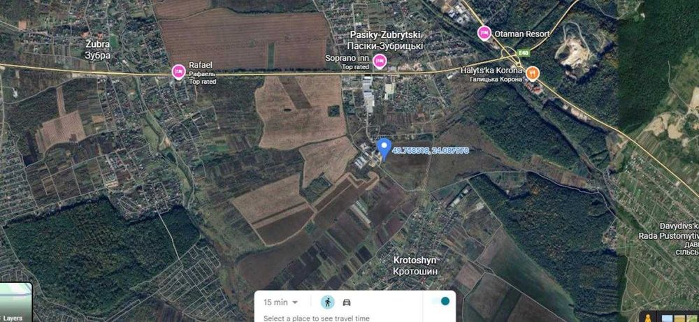 Земля/ Промисловість /Кротошин/пустомитівський рн/Львівська область