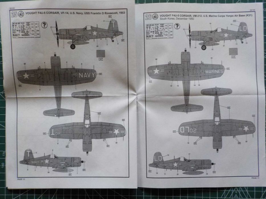 corsair f4u-5 "revell" 1/72