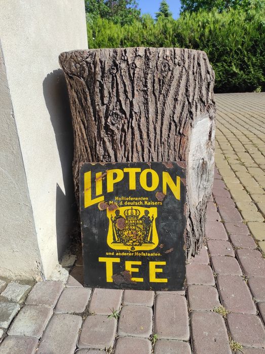 Stary szyld niemiecki Lipton tee