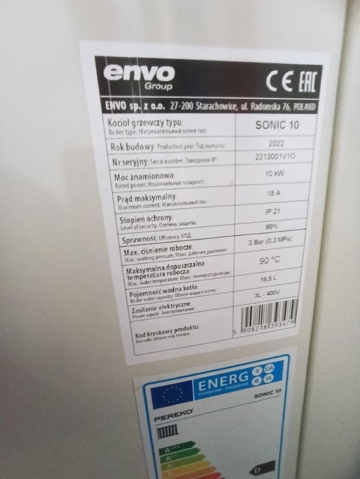 Kocioł soniczny na prąd elektryczny - PEREKO Sonic 10 kW