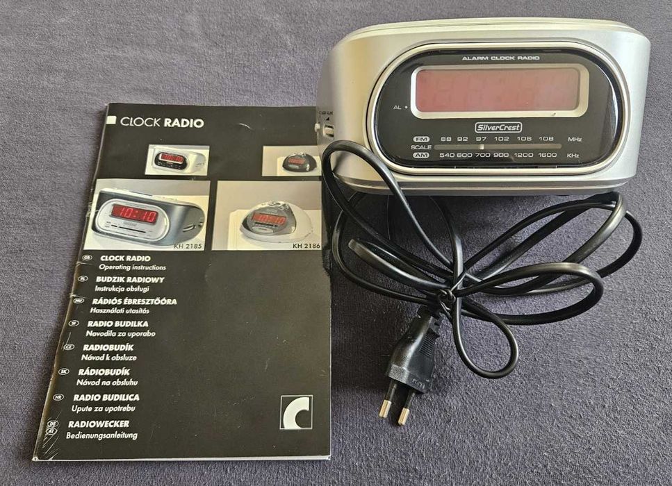 Zegar Radiobudzik budzik radiowy SilverCrest KH2185