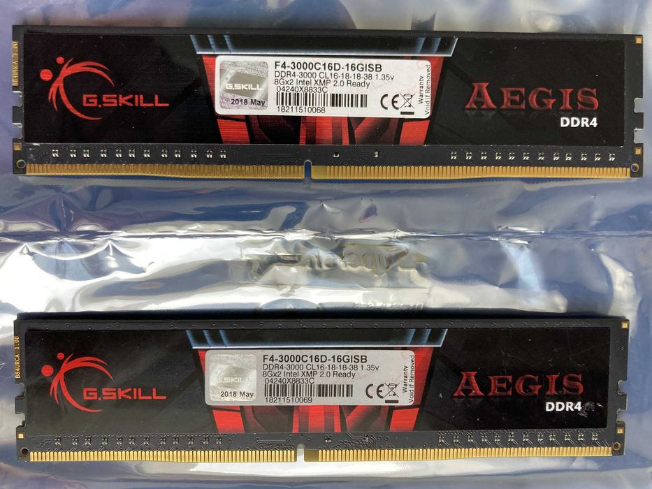Оперативна пам'ять ОЗУ DDR4 16GB (2x8GB) для геймерів