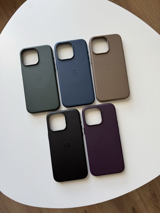Шкіряний чохол для iPhone 15 серіі Leather MagSafe