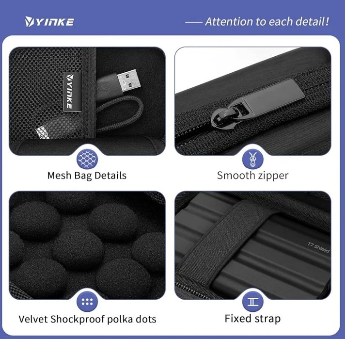 Caixa Samsung T7 Shield