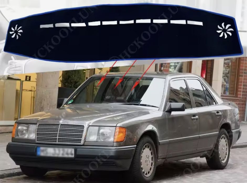 w124 коврик на приборную панель ,торпеду