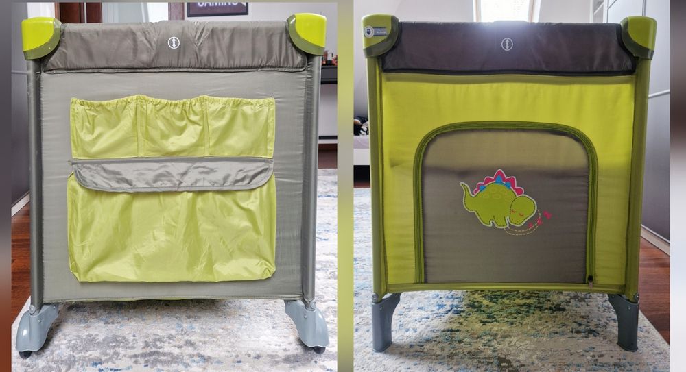 Łóżeczko turystyczne Baby Design 120x60 dwa poziomy stan bdb
