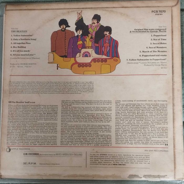 Álbum Vinil LP - The Beatles - Yellow Submarine