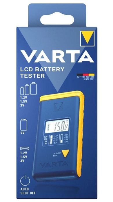 Тестер батареек VARTA