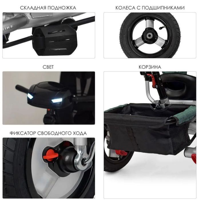 Дитячий триколісний велосипед