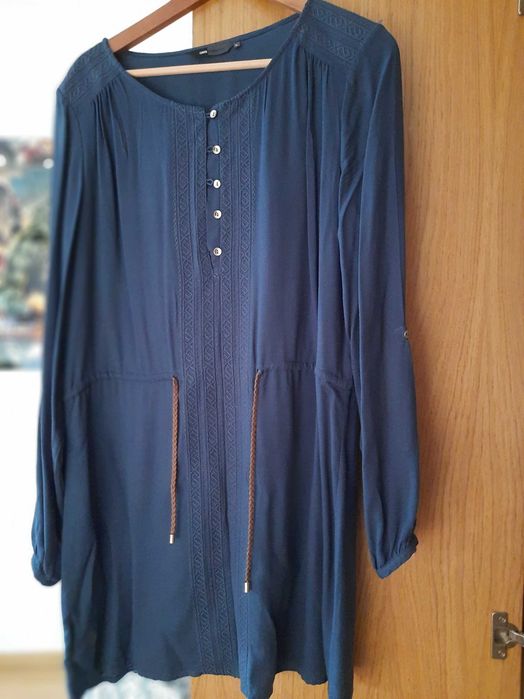 Vestido mini cor azul da Quebramar