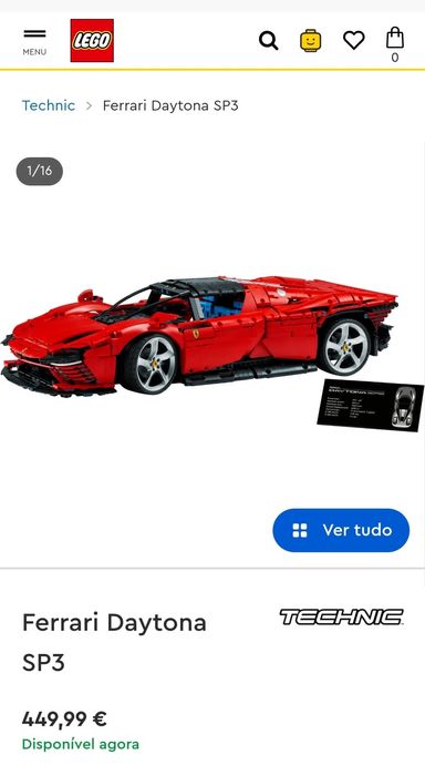 Lego Technic Ferrari Daytona SP3 42143
