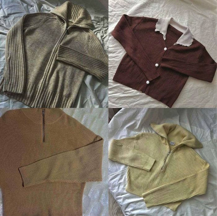 Набір светр свитер кардіган кардиган лонг лонгслив блуза