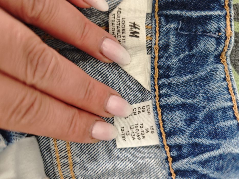 Chłopięce spodnie jeansowe loose fit 158 H&M