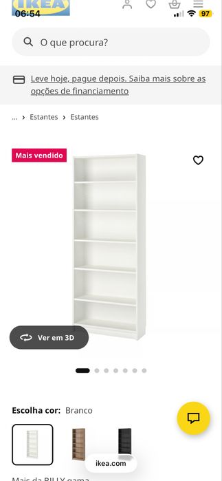 Estante com prateleiras IKEA