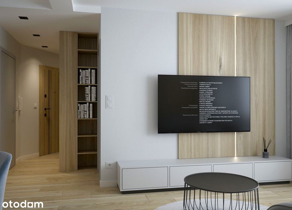 Nowe wykończone mieszkanie 2-pokojowe od projektanta w bloku z garażem