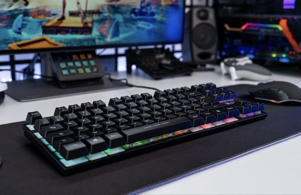 Ігрова  клавіатура AZERTY  G-Lab TKL RGB  Французька