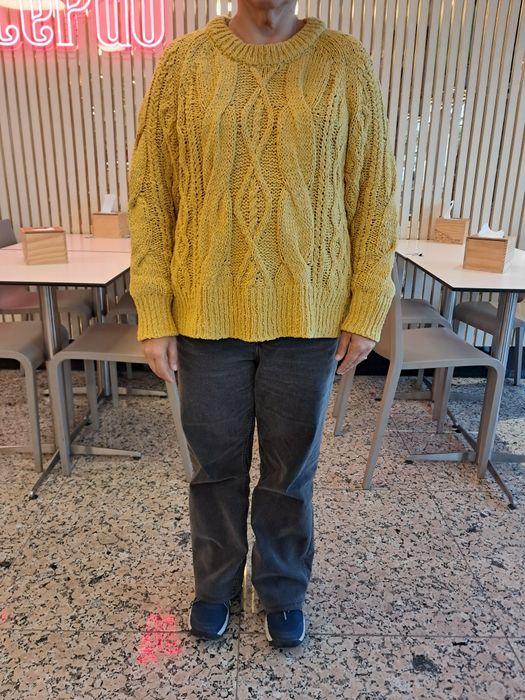 Camisola Zara amarelo mostarda T.M