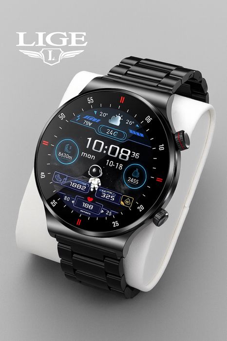 Смарт-годинник LIGE з металевим ремінцем