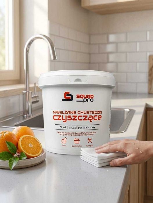 SQUAD PRO - Nawilżane Chusteczki Czyszczące, ProLine