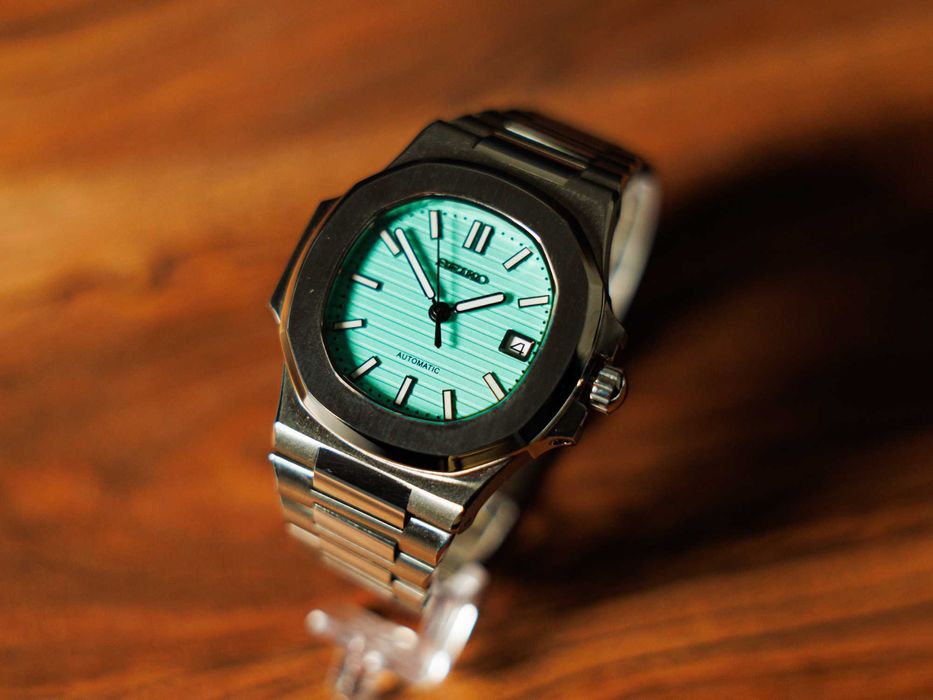 Zegarek Seiko Mod Automatyczny NH36 Inspirowany Nautilius Tiffany