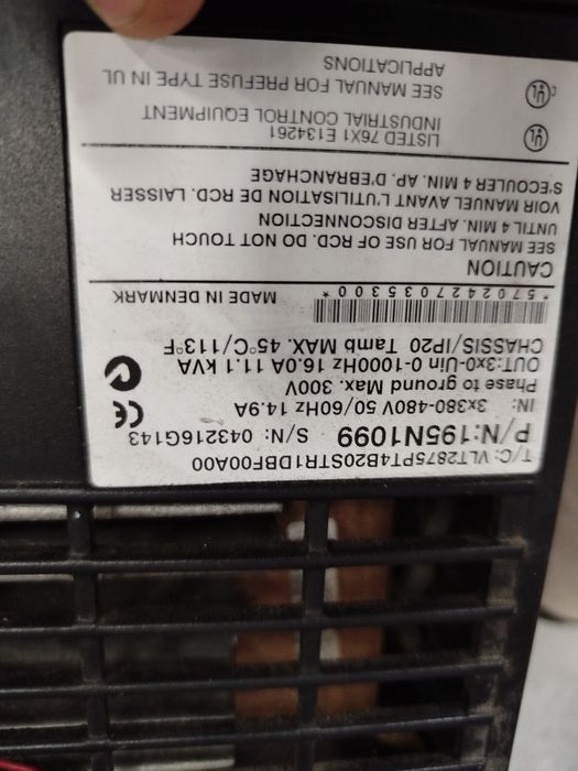 Falownik danfoss vlt 2800 11kw