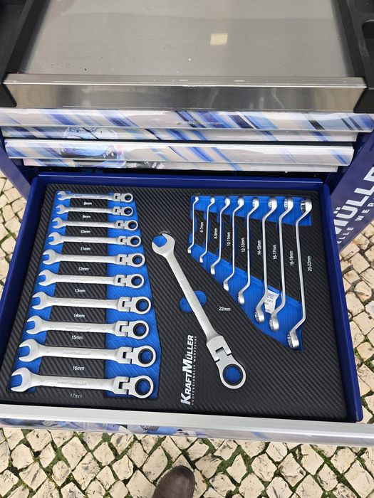 Carrinho de ferramentas 7 gavetas completa novos