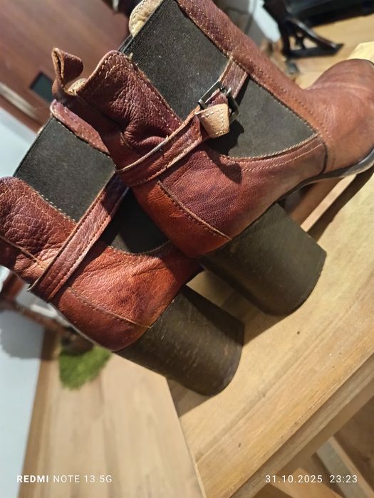 Kozaczki damskie skóra naturalna rozmiar 39