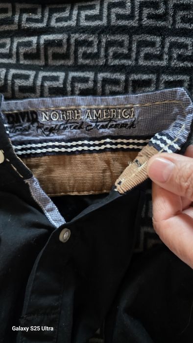 Koszula męska CAMP DAVID czarna aplikacje logowana – Jak NOWA, raz założona! XXL