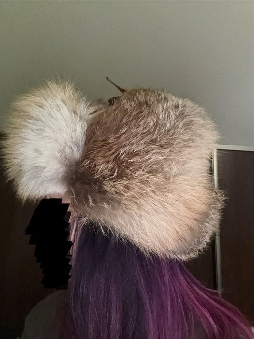 Futrzana czapka z lisa