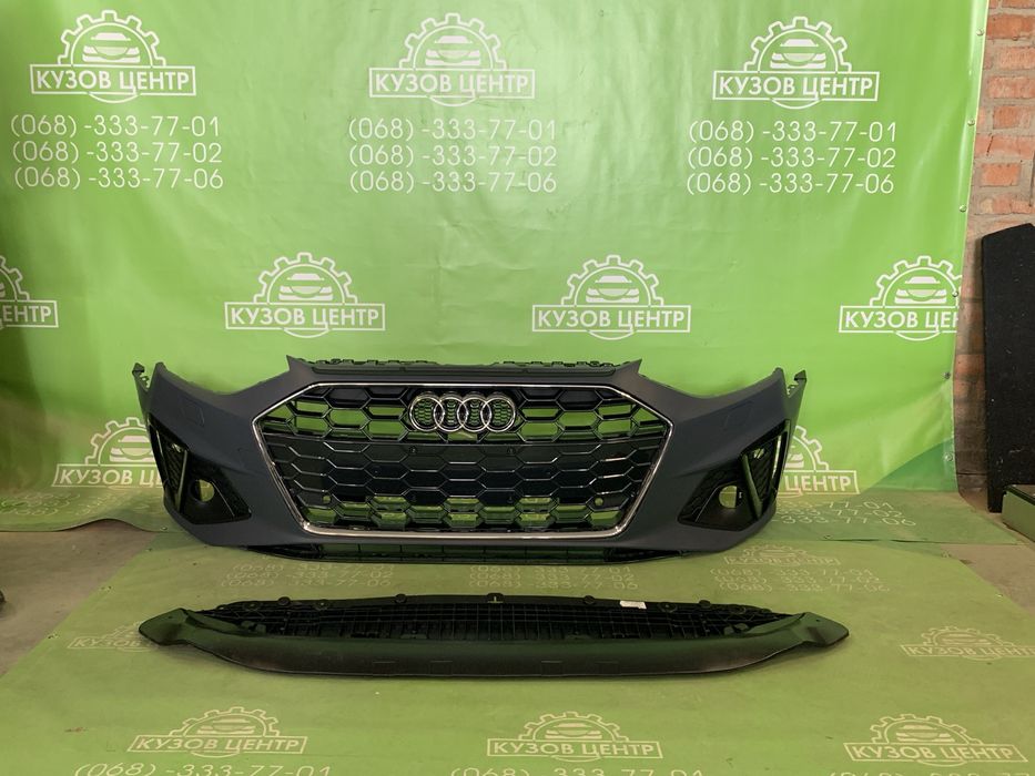Бампер передний в сборе РЕСТАЙЛИНГ Audi A4 B9 2020 - 2023 В НАЛИЧИИ