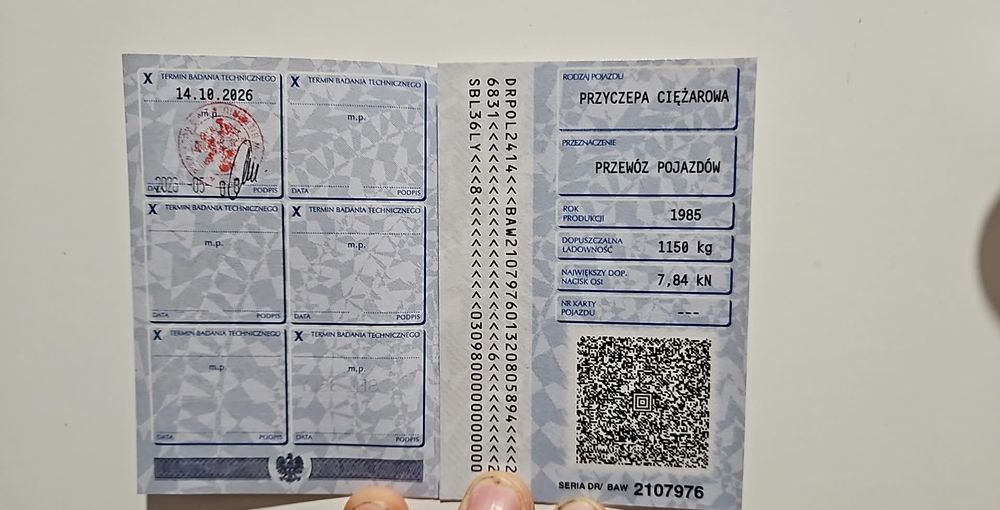 Przyczepa do przewozu pojazdów-przyczepa cięzarowa VABO 1150kg