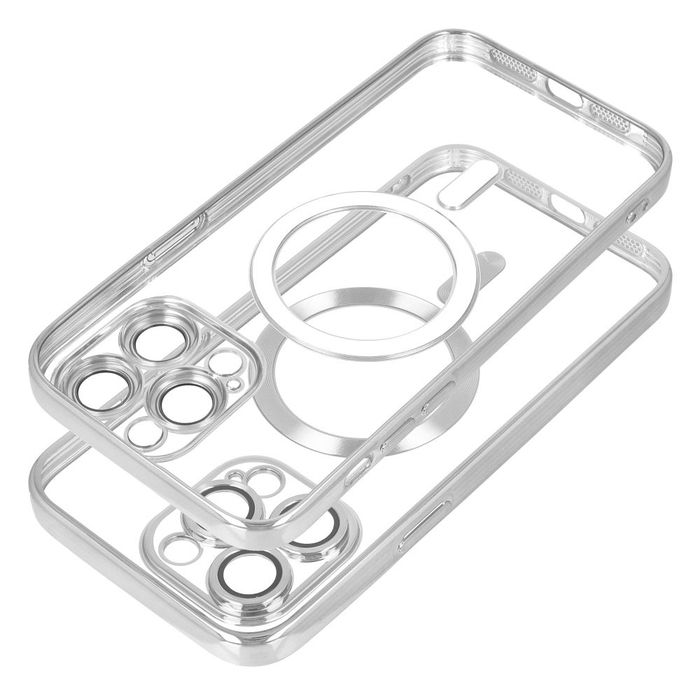 Etui na iPhone 16 Electro Mag Cover zgodne z MagSafe srebrne